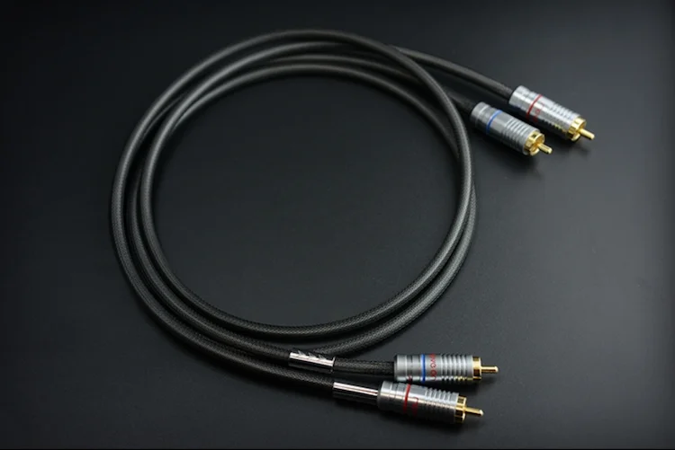 Hi-Fi EXQUiS MPS кабель для соединения аналогового сигнала RCA 6N OFC аудио 2 папа-папа |