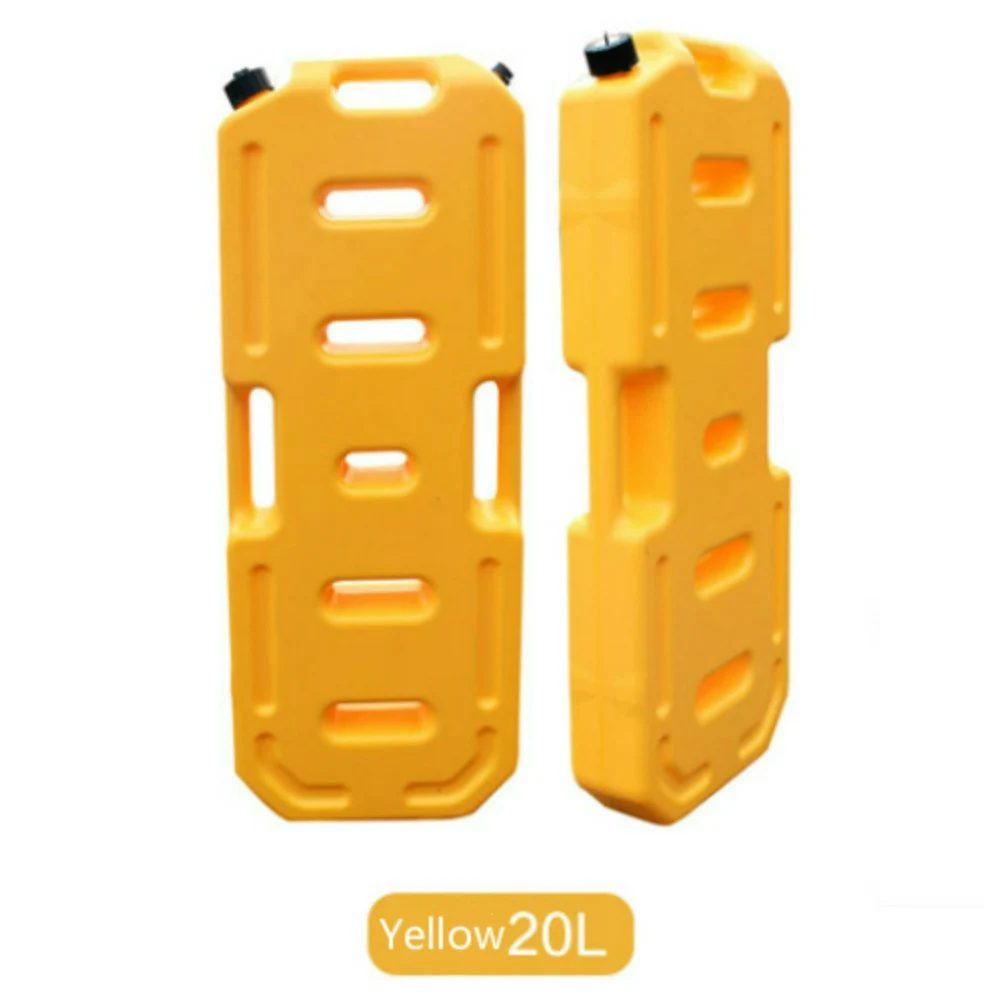 Yellow-20L 20л литровый топливный бак бензин дизель анти-статические пластиковые бензиновый баррель грузовик автомобиль внедорожник Джерри может спасать противоскользящие доски Jerrycan - Цвет: Yellow-20L