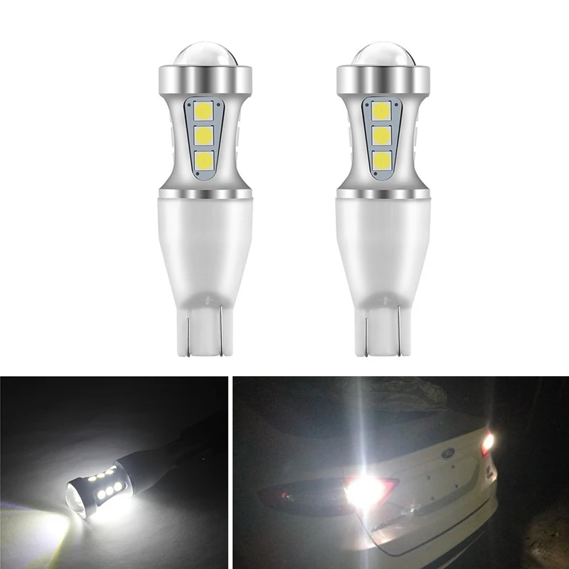 Автомобисветильник заднего хода Canbus T15 W16W для Ford Fiesta Fusion Focus Audi A4 A3 8P A6 A7 A8 Toyota Corolla
