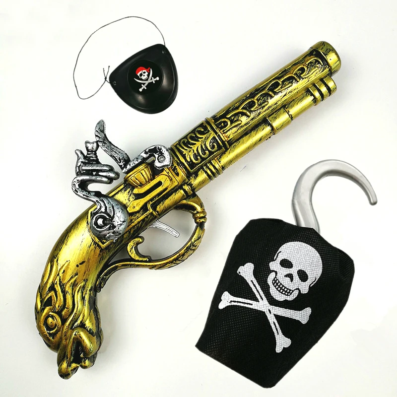 1 Набор пиратский пистолет Пиратский крюк патчи для глаз маскарадные аксессуары