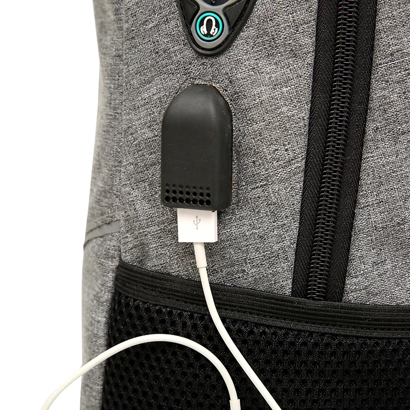 Модный рюкзак для ноутбука и планшета с USB-зарядкой подростков школьный ранец