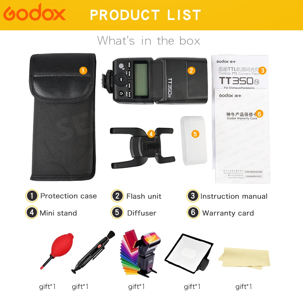 Godox Mini TT350N Вспышка Speedlite TTL HSS 1/8000S GN36 вспышка для камеры фотоаппарата Nikon