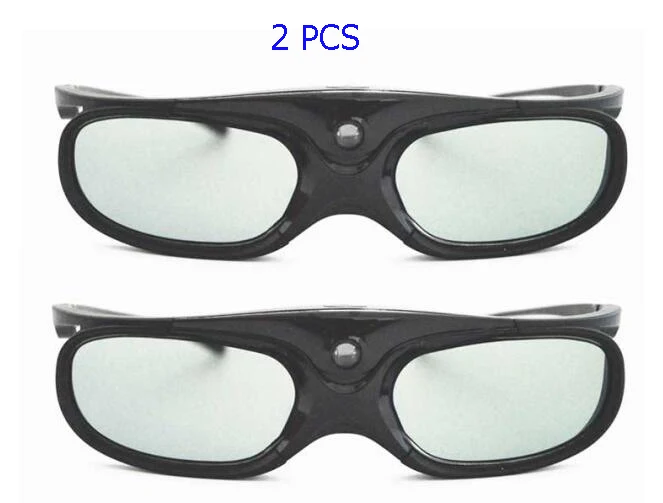 2PCS Активный затвор 3D стекло es DLP-Link жидкокристаллическая аккумуляторная Виртуальная реальность ЖК-стекло для XGIMI H1/H2/Z6/CC Aurora Nuts G1/P2 - Цвет: 2PCS