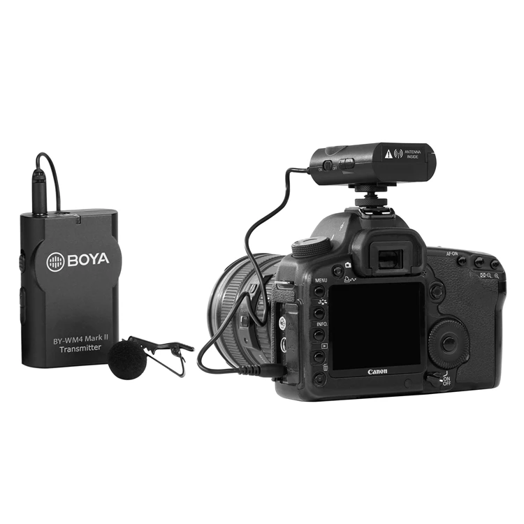 BOYA Универсальный Lavalier беспроводной микрофон Микрофон для IOS смартфон планшет DSLR камера видеокамера аудио рекордер ПК аудио/видео