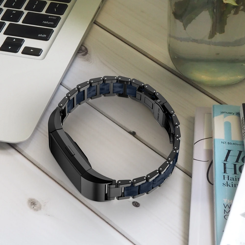 Металлические Ремешки для наручных часов Fitbit Charge 2 умные аксессуары звенья