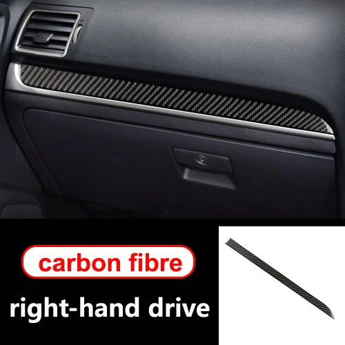 right-hand drive E Аксессуары для Subaru Forester, 2013-, автомобильный Стайлинг, углеродное волокно, панель рулевого колеса, дверная ручка, внутренний стикер - Название цвета: right-hand drive E