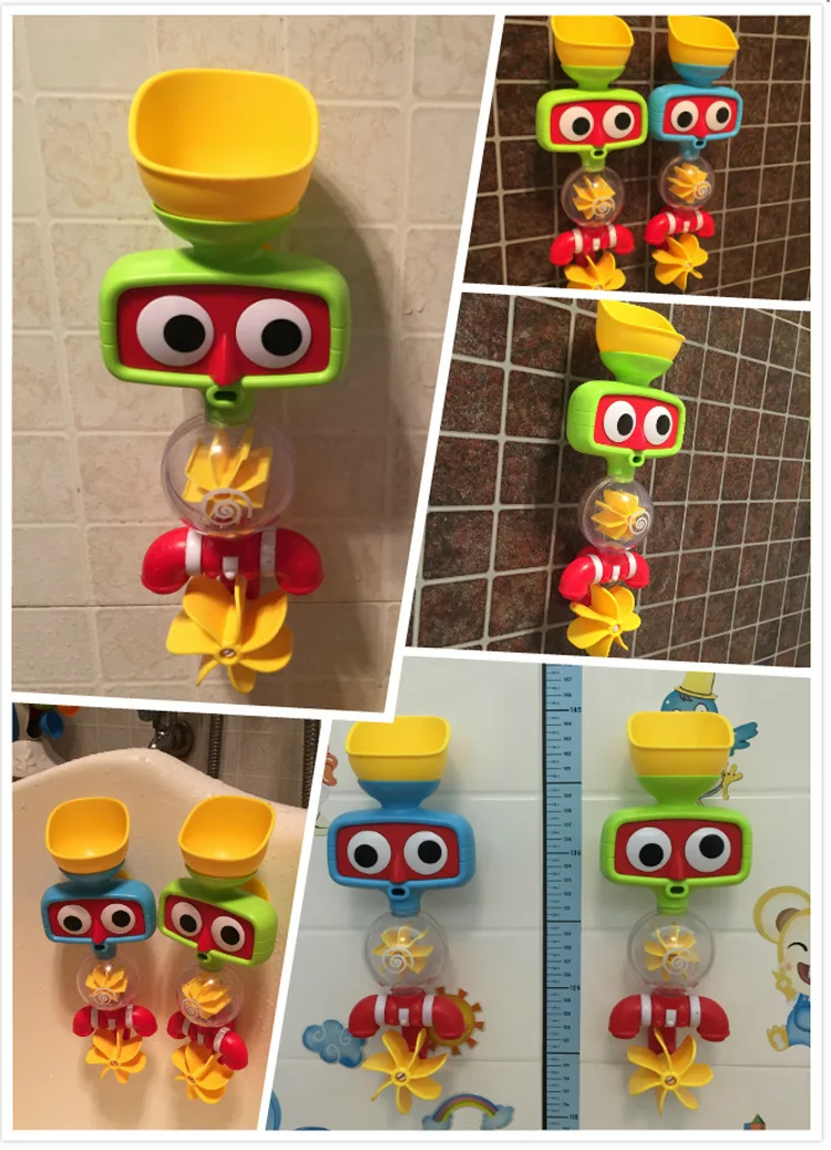 Для ребенка ванна игровой набор игрушка для ванны водяное Колесо новорожденный весло интерес мальчик игрушки для купания девочка вода распылительный инструмент водонепроницаемый Windmil