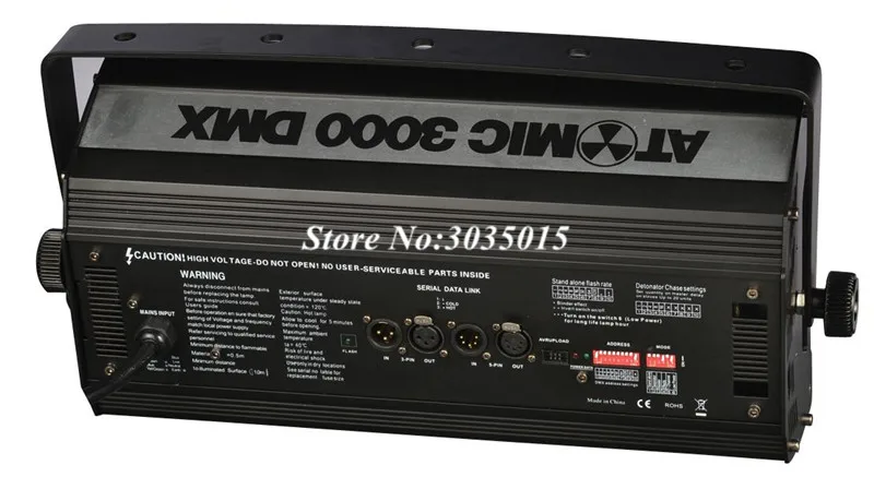 4 шт./лот DMX канальный сценический стробоскоп 220В 240В Atomic 3000 Вт Профессиональная