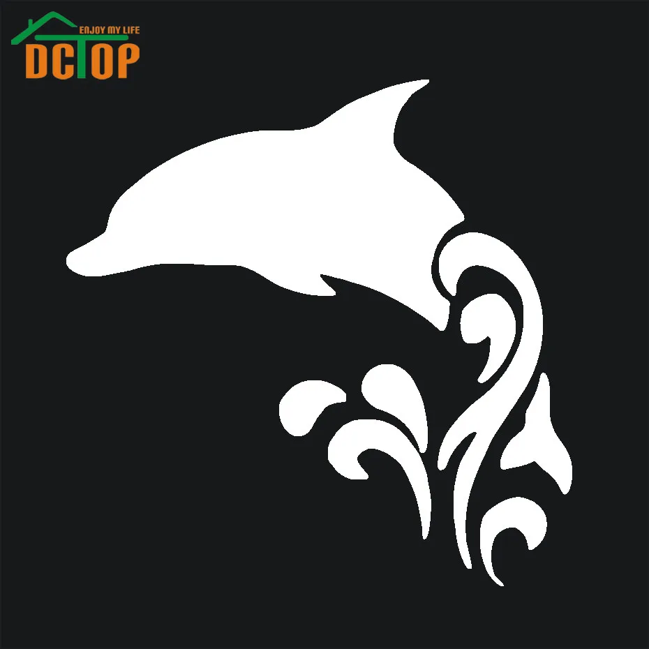Dolphin Play in The Water Vinyl Decals Car Truck Sticker Artistic Laptop For Auto Decoration Styling | Автомобили и мотоциклы