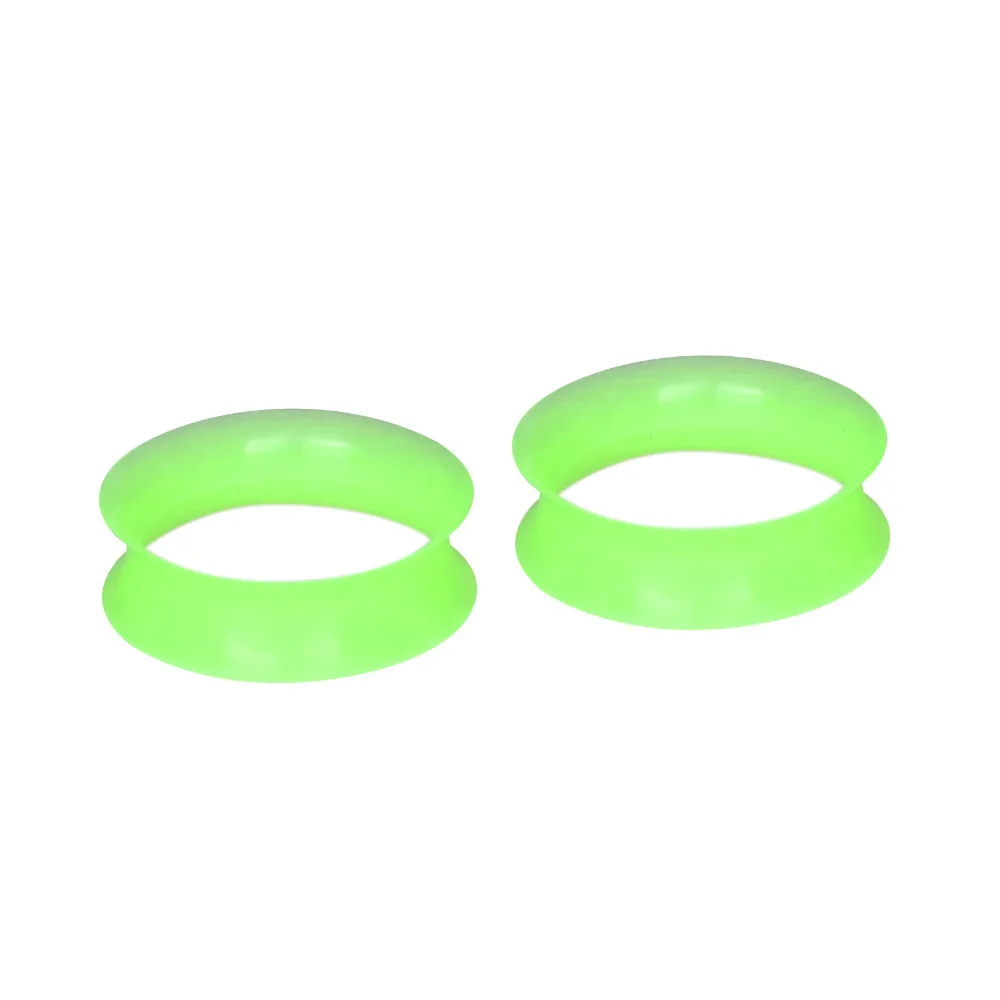 1 Пара Беруши Плоть Туннели Высокое Качество Пирсинг Тонкие Гибкие Силиконовые