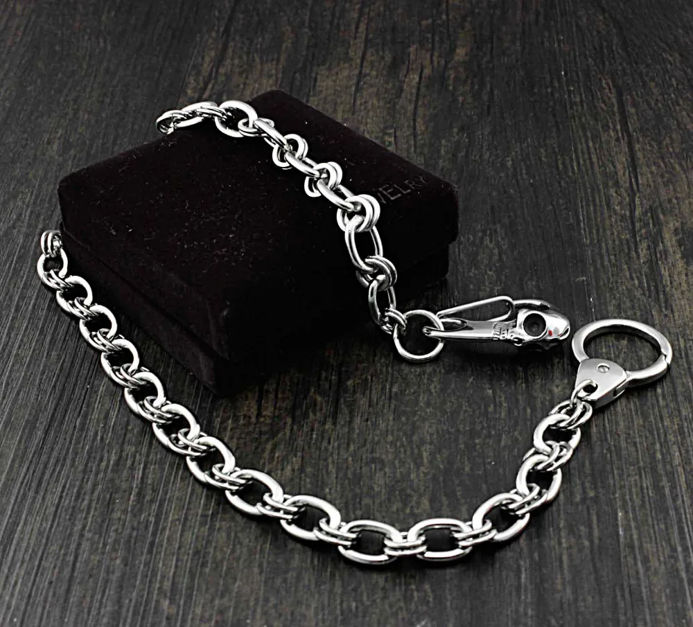 2 кольца связанные с оригинальным бумажником цепочка для брюк пряжкой в виде