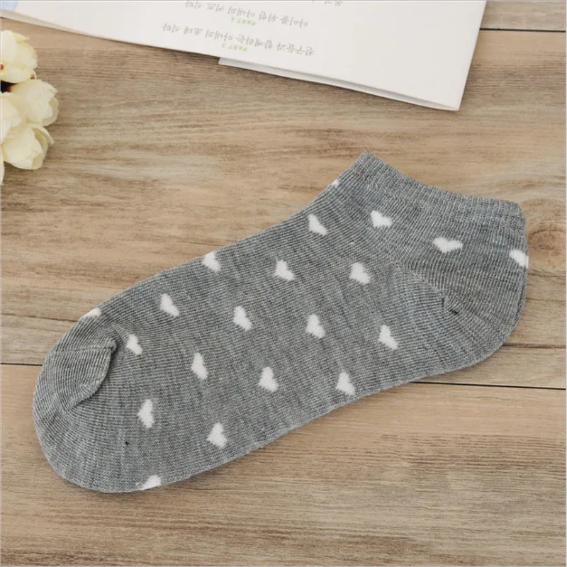 Летние Симпатичные милые хлопковые женские Носки с рисунком маленькой любви