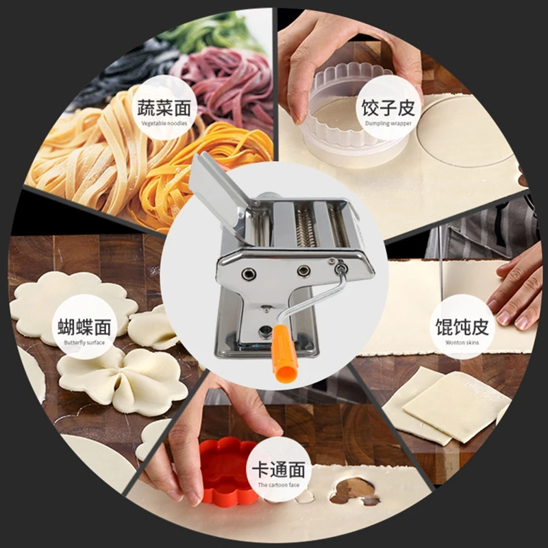 2 лезвия из нержавеющей стали машина для выпечки пасты ручная изготовления