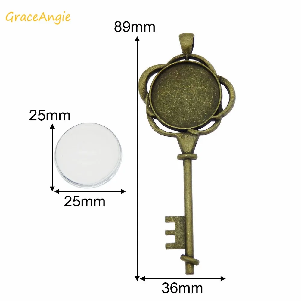 GraceAngie 5 комплектов в стиле античной бронзы DIY Цепочки и ожерелья Подвески Брелок