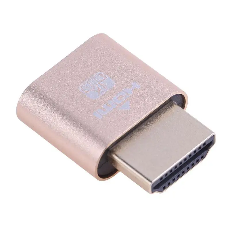 Адаптер Виртуального дисплея HDMI подключаемый дисплей 4K эмулятор блокировки