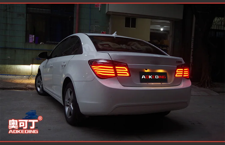 AKD Тюнинг автомобилей задние фонари для Chevrolet Cruze 2009- задние фонари светодиодный DRL ходовые огни Противотуманные фары с ангельскими глазками задняя парковка