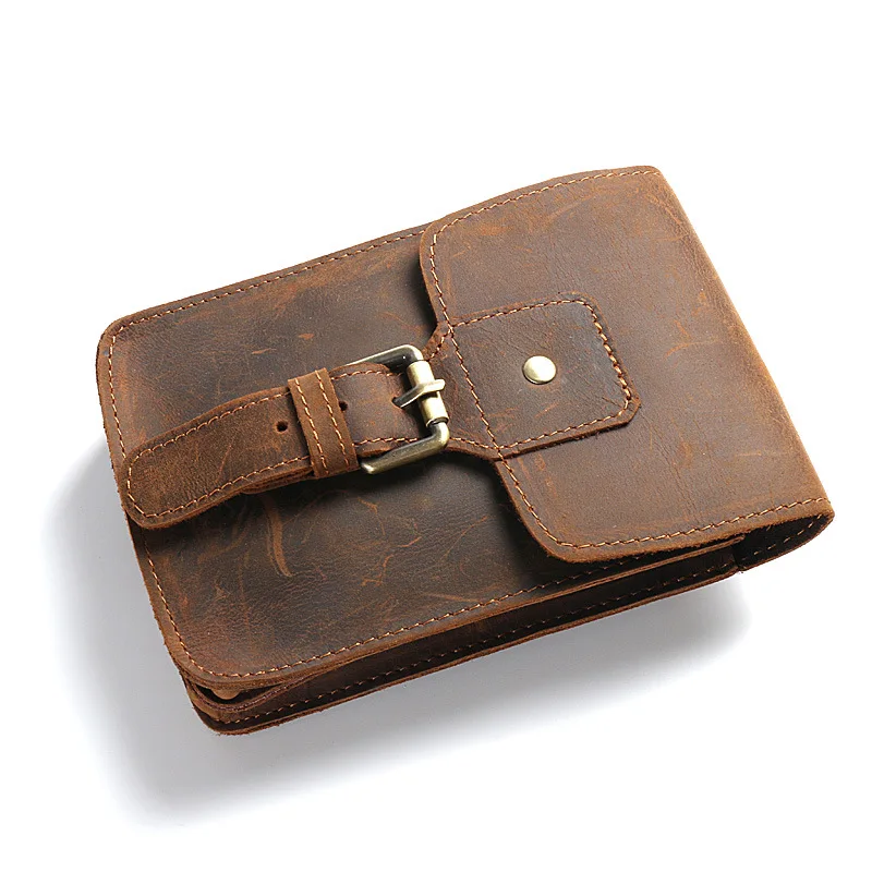 Лидер продаж мужская сумка crazy horse из натуральной кожи поясная для мобильного