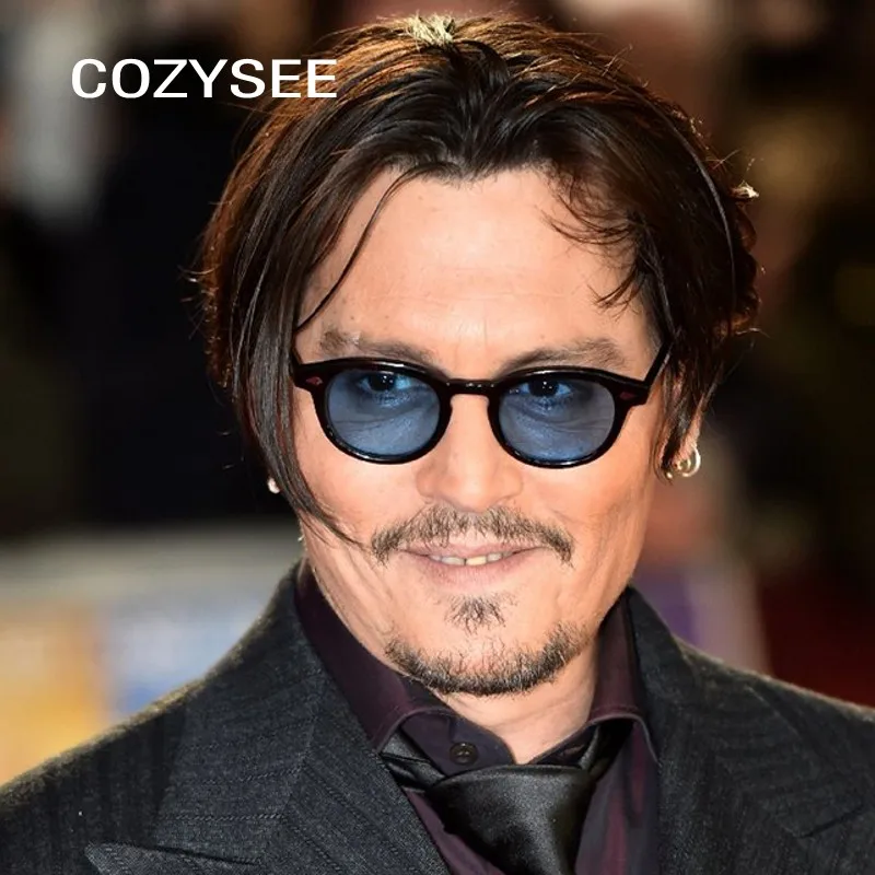 Круглые Солнцезащитные очки Johnny Depp Lemtosh брендовые дизайнерские для