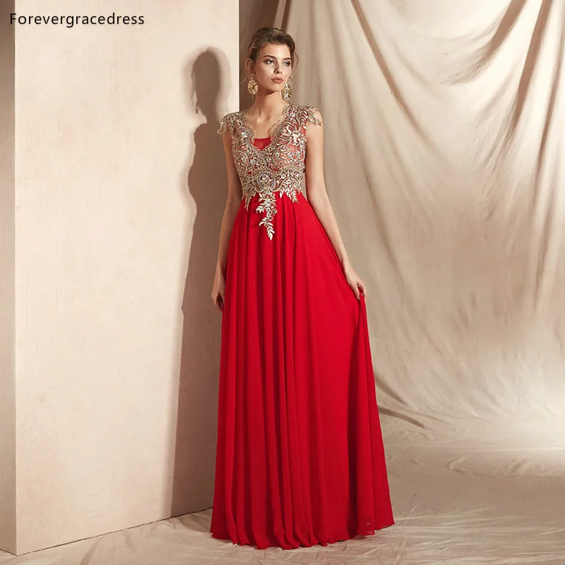 Женское шифоновое платье без рукавов Forevergracedress длинное вечернее большого