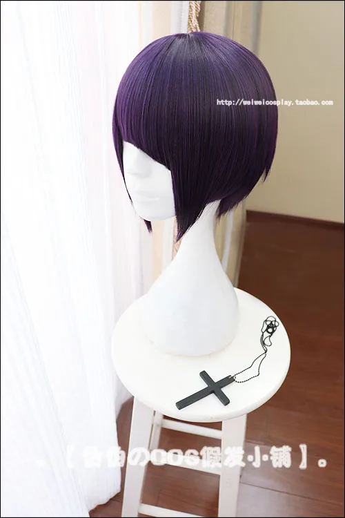 Аниме My Hero Academia Kyoka Jiro короткий фиолетовый черный парик Jirou Kyouka термостойкий