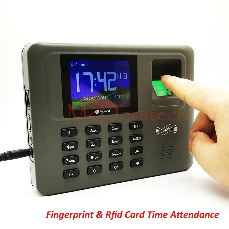 

Tcp/ip Fingerprint & Rfid card time attendance System Employee Fingerprint Time Management System Time Recording