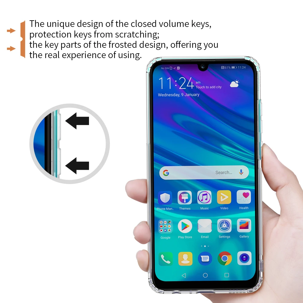 NILLKIN huawei P Smart чехол huawei P Smart() чехол из силикона серии "Природа" Мягкий ТПУ чехол для телефона s