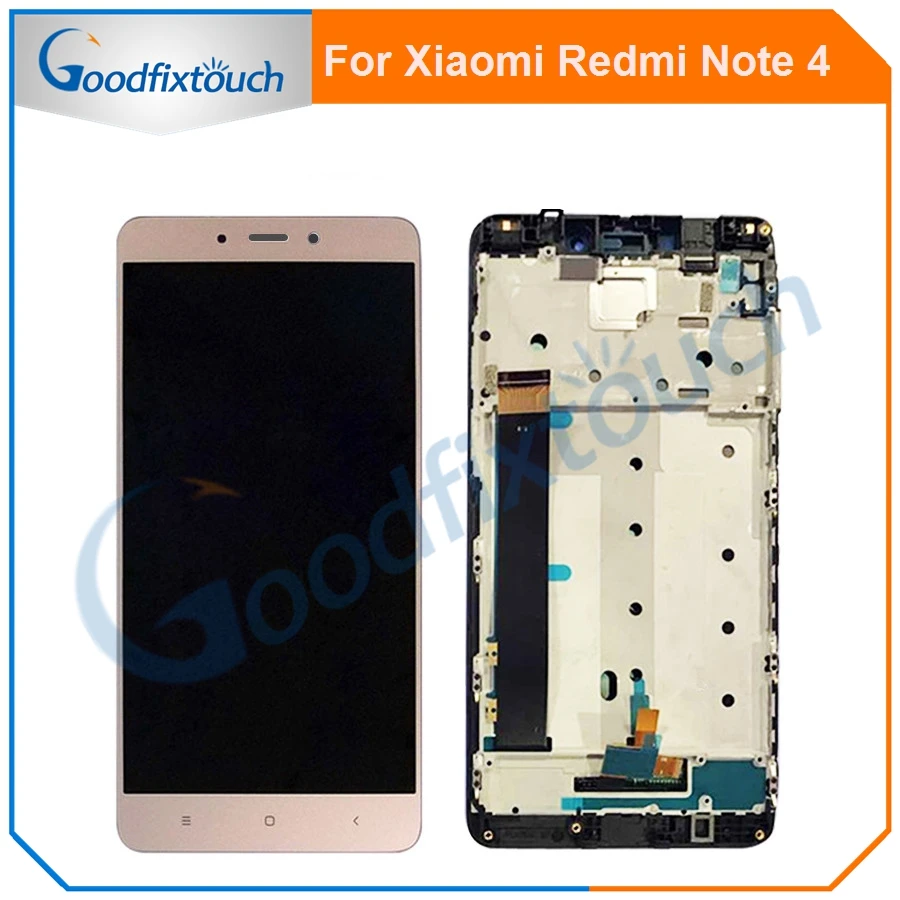ЖК-дисплей с сенсорным экраном и дигитайзером в сборе рамкой для Xiaomi Redmi Note 4 Note4 NT4