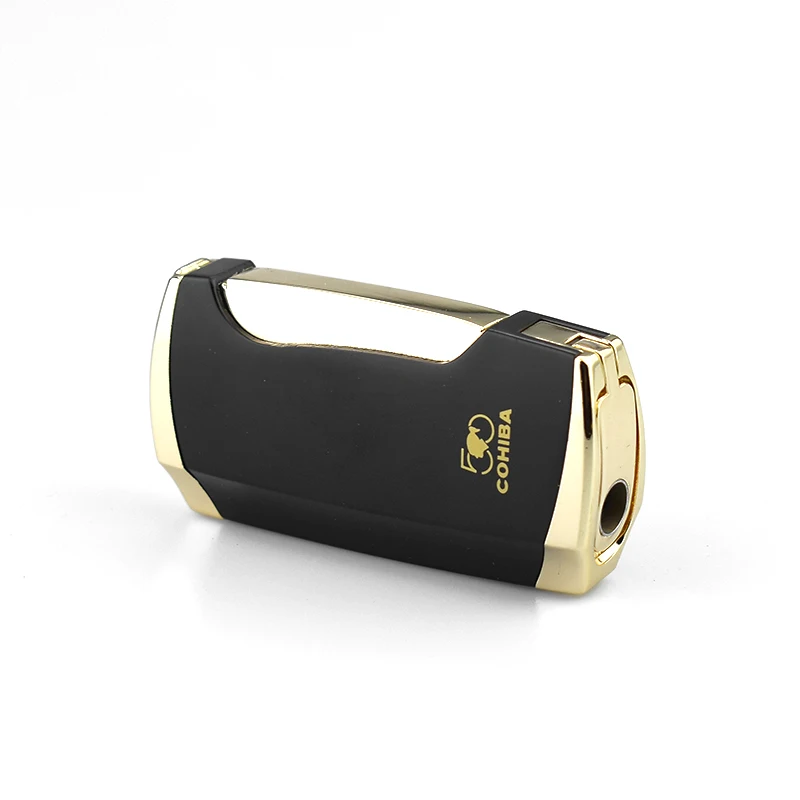 COHIBA зажигалка для сигарет Сигар Зажигалка с двойной струей пламени и