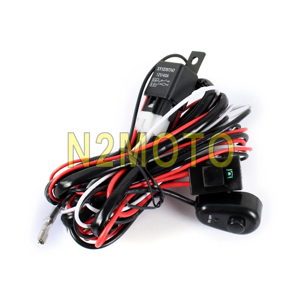 Автомобильный авто LED HID прожектор жгут проводов 12 В 40А реле 2 5 м противотуманная