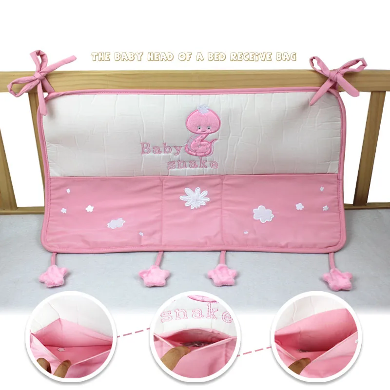 Акция! Розовая подвесная сумка для детской кровати портативное хранилище