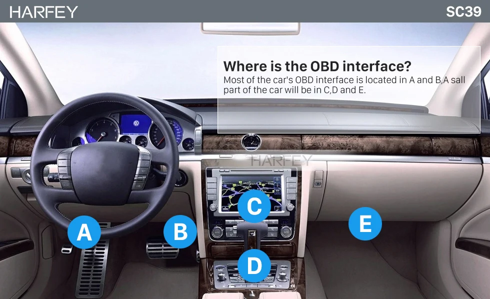 Harfey wifi OBD2/OBDII автоматический диагностический сканер диагностический инструмент Wi-Fi для Автомобильная магнитола на андроид gps навигационный плеер