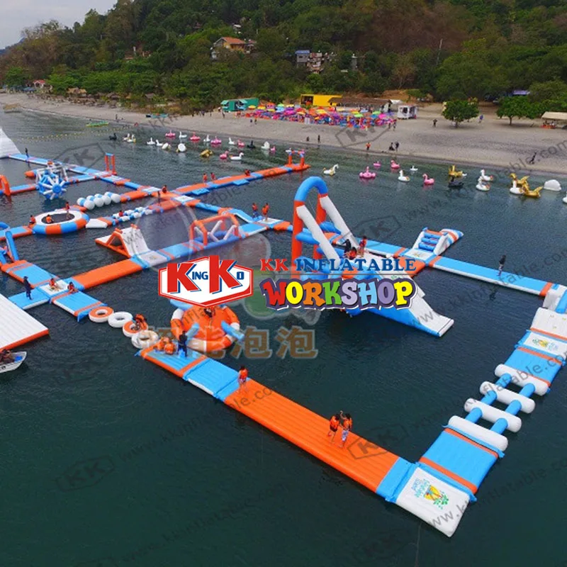 Открытый аквапарк плавающий батут большой надувной аквапарк|Надувные игрушки| |