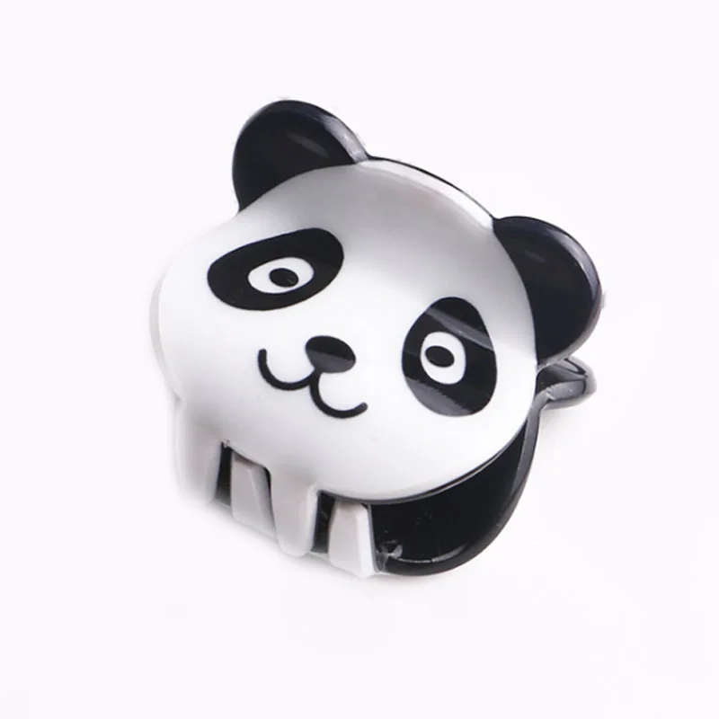 Panda Милые мини-заколки для волос, модные заколки для волос, мультяшная панда, утка, животные, кролик, головные уборы для девочек, 1 шт., аксессуары для волос - Цвет: Panda