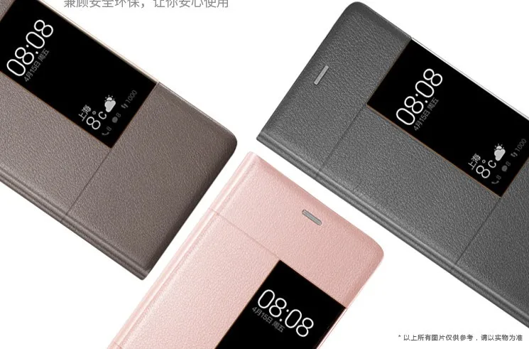 Умный кожаный чехол-книжка для huawei P9, оконный смарт-чехол s для huawei Ascend P9 Plus, чехол для телефона