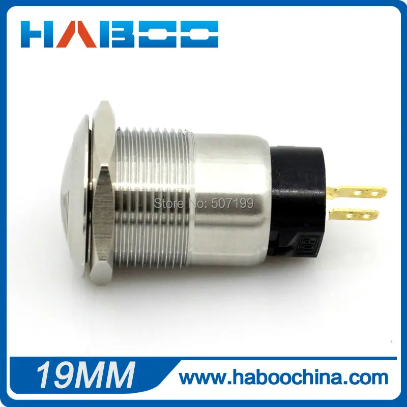 5 шт./лот dia.19 мм световой сигнал зуммер из нержавеющей стали 24 В 2 контакта