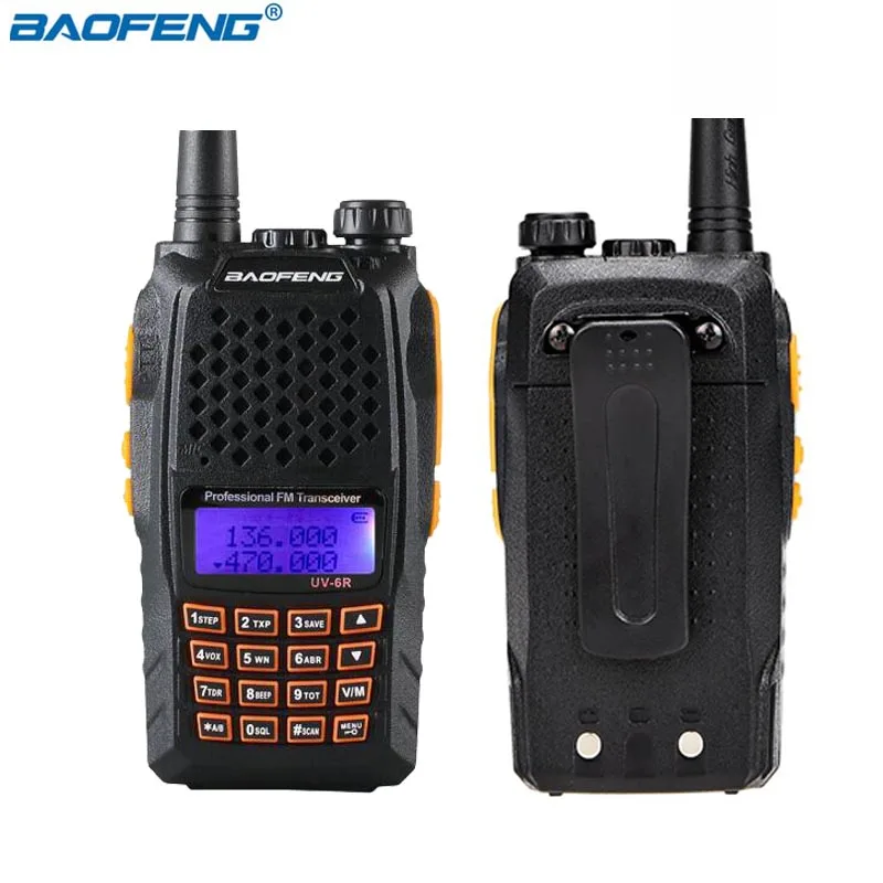 Оригинальная рация BaoFeng UV 6R двухсторонняя радиосвязь UV6R 5 Вт 128CH UHF/VHF