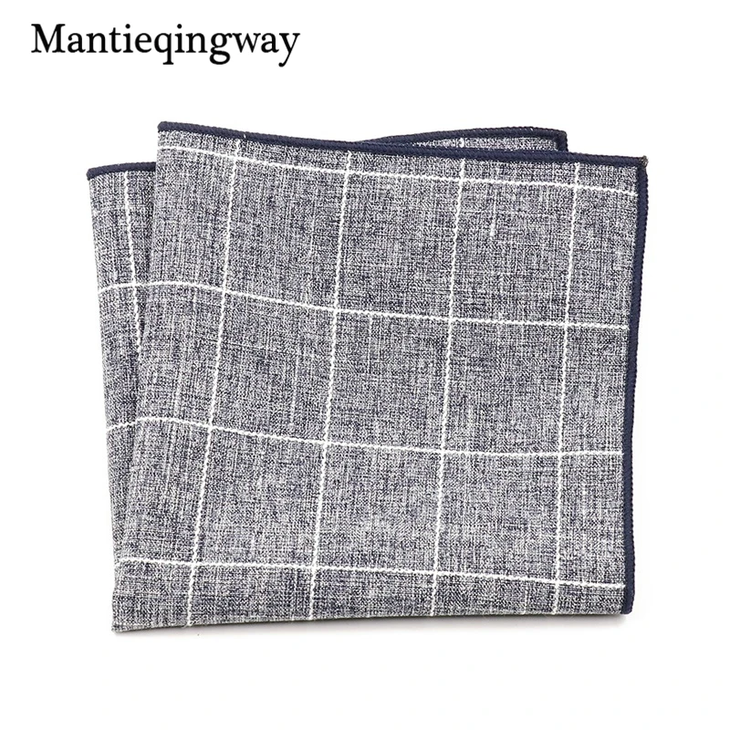 Mantieqingway хлопок плед платок для мужской свадебный костюм маленький Полиэстер