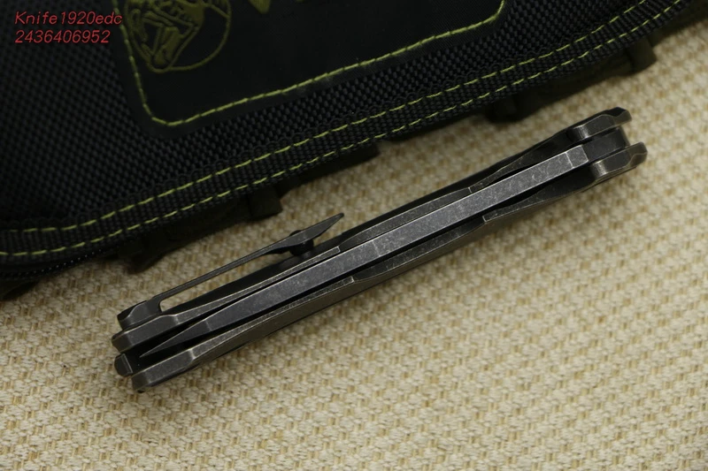 Складной нож VENOM Kevin John S35VN blade TC4 титановые походные охотничьи карманные фруктовые