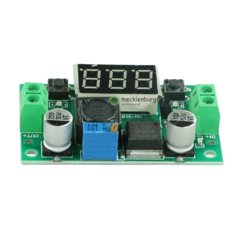 LM2596S регулятор напряжения LM2596 светодиодный вольтметр понижающий