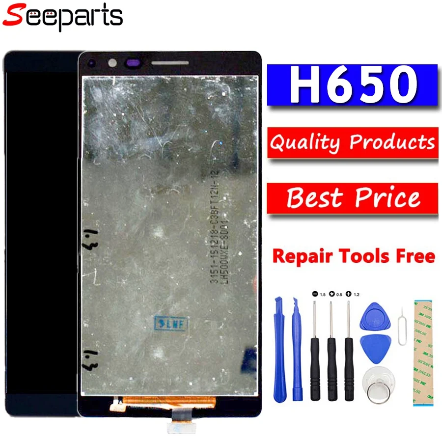 

100% Tested Warranty 720 x 1280 For 5.0" LG Zero H650 LCD H650K LCD Touch Screen Digitizer Assembly For LG Zero H650 Display