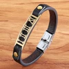New Style Color Maze Totem Design PU Leather Bracelet 1
