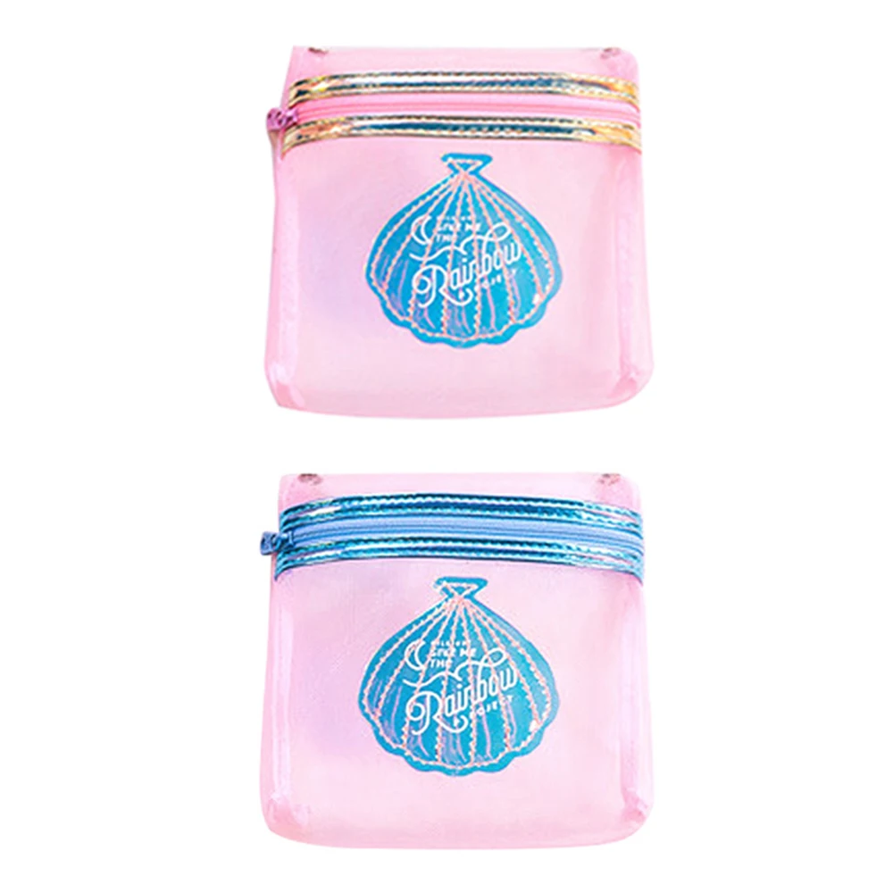 Сетчатая косметическая сумка чехол для переноски прозрачный Harajuku стиль хранения