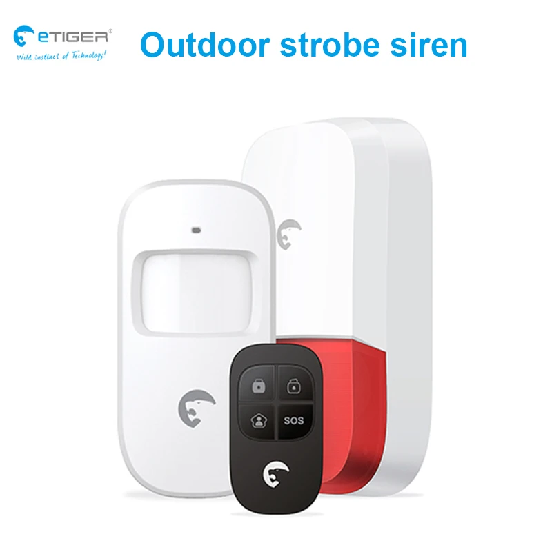 Беспроводная 100 дБ Высокая децибел наружная Стробоскопическая сирена объемная
