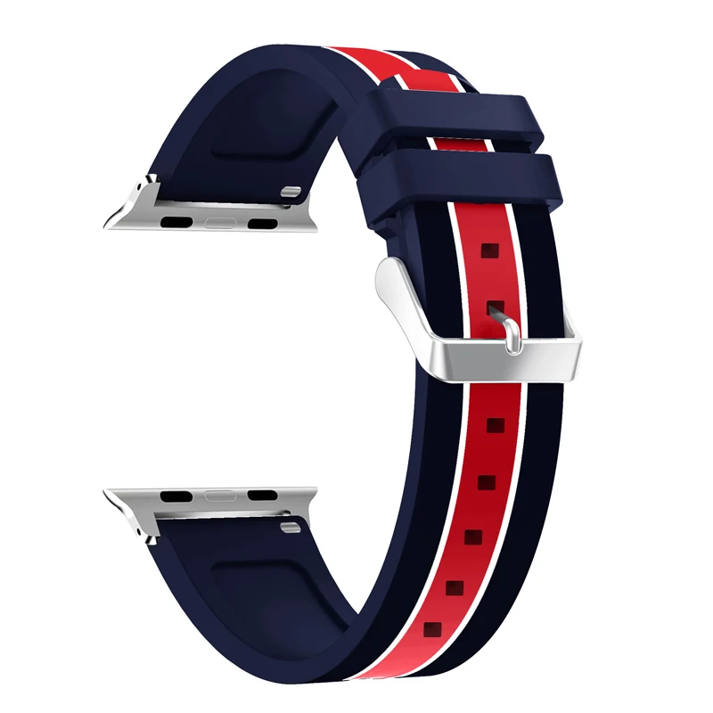 Мягкий силиконовый спортивный ремешок для Apple Watch band 44 мм apple watch 4 40 браслет iWatch 3 2 1