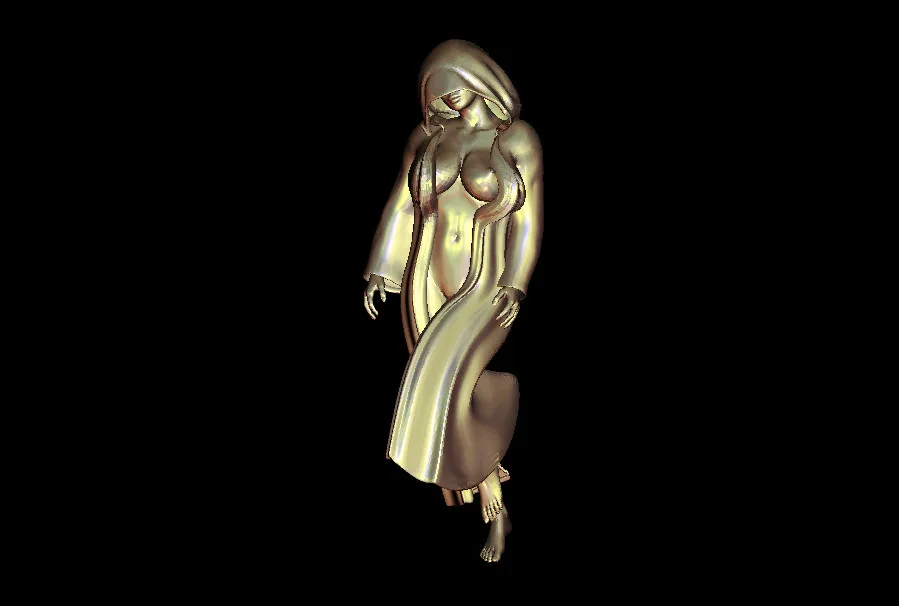 3d модель Танцы женские 4 aixs CNC маршрутизатор рельеф вырезать пресс форм файл stl