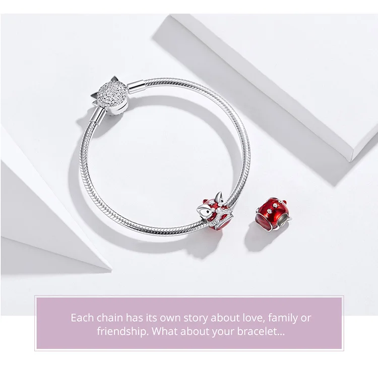 Браслет Pandora, серебро 925,, красный карп, звезда, солнце, луна, бусы, S925, сердце, ключ, девушка, Бабочка, амулеты, сделай сам, ювелирное изделие