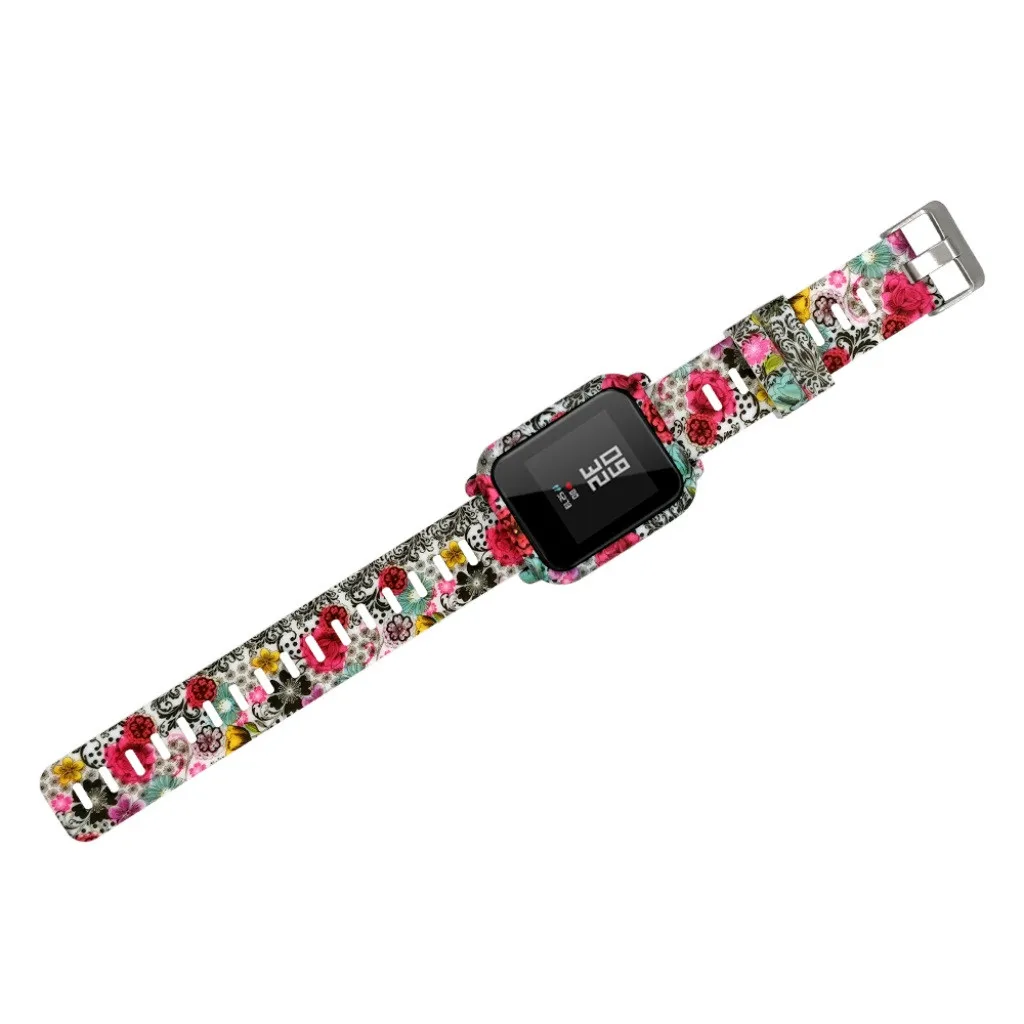 Ремешок силиконовый для наручных часов Xiaomi Huami Amazfit Bip Youth /LITE сменный Браслет