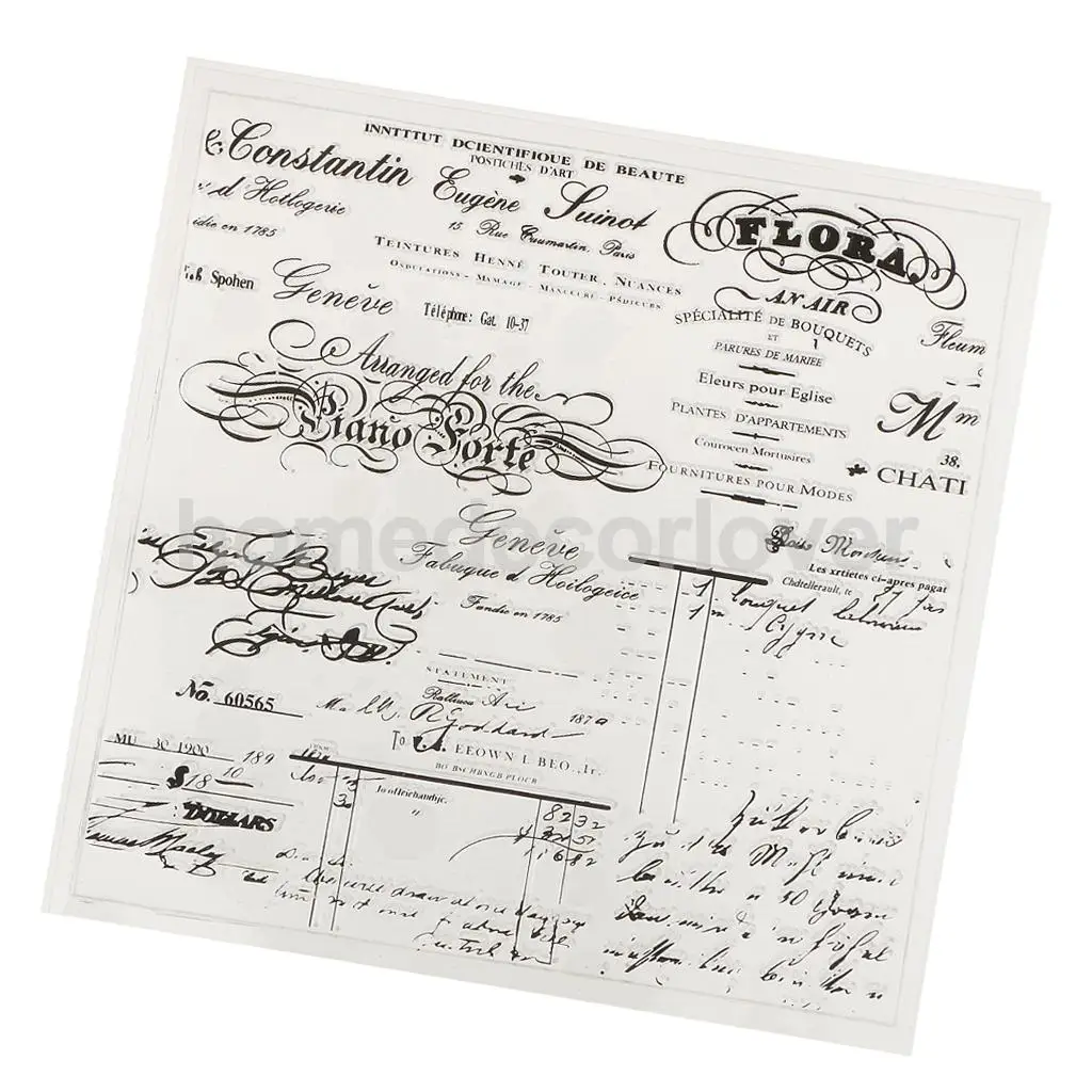 Силиконовый очистить резиновый штамп печать слов DIY альбом скрапбукинга