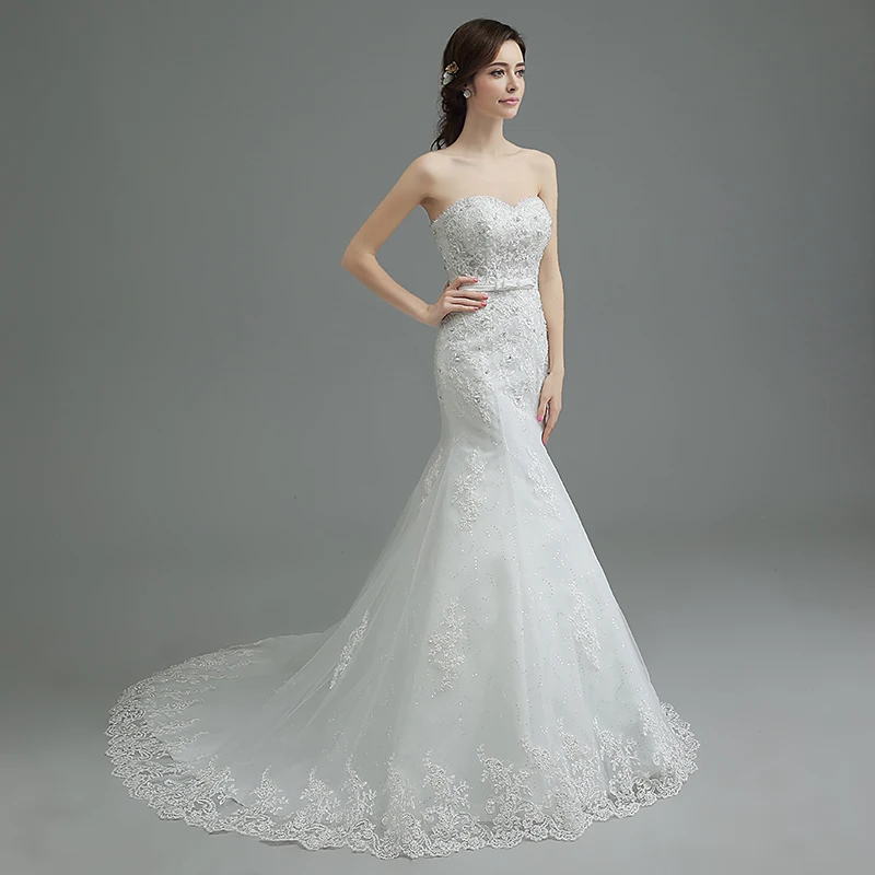 Robe De Mariage 2019 милое платье без рукавов с бусинами праздничное поясом Vestido Noiva