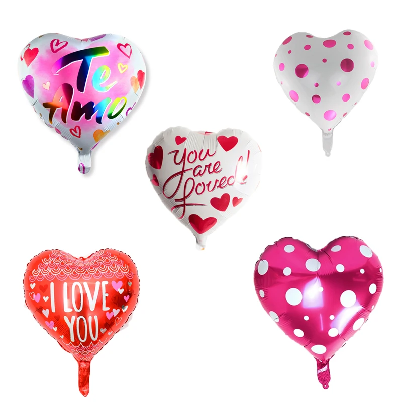 

1pc 18inch Large I Love You Heart Balloons Wedding Decoration Balloons Happy Birthday Party Decoration Adult Wedding Supplies